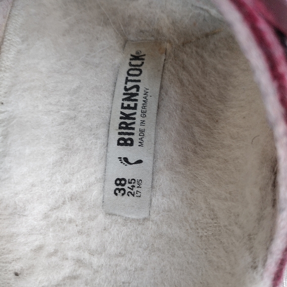 Birkenstock Women's Arizona Raspberry Synthetic Sandal Size 38 US 7 - Picture 4 of 6